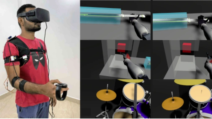Low-cost arm-based motion restriction device for VR
